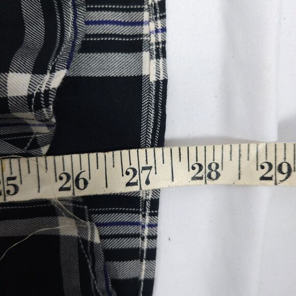 Ralph Lauren Jeans Co. Womens Small Plaid Roll Tab Sleeve Button Down Shirt - Picture 8 of 8